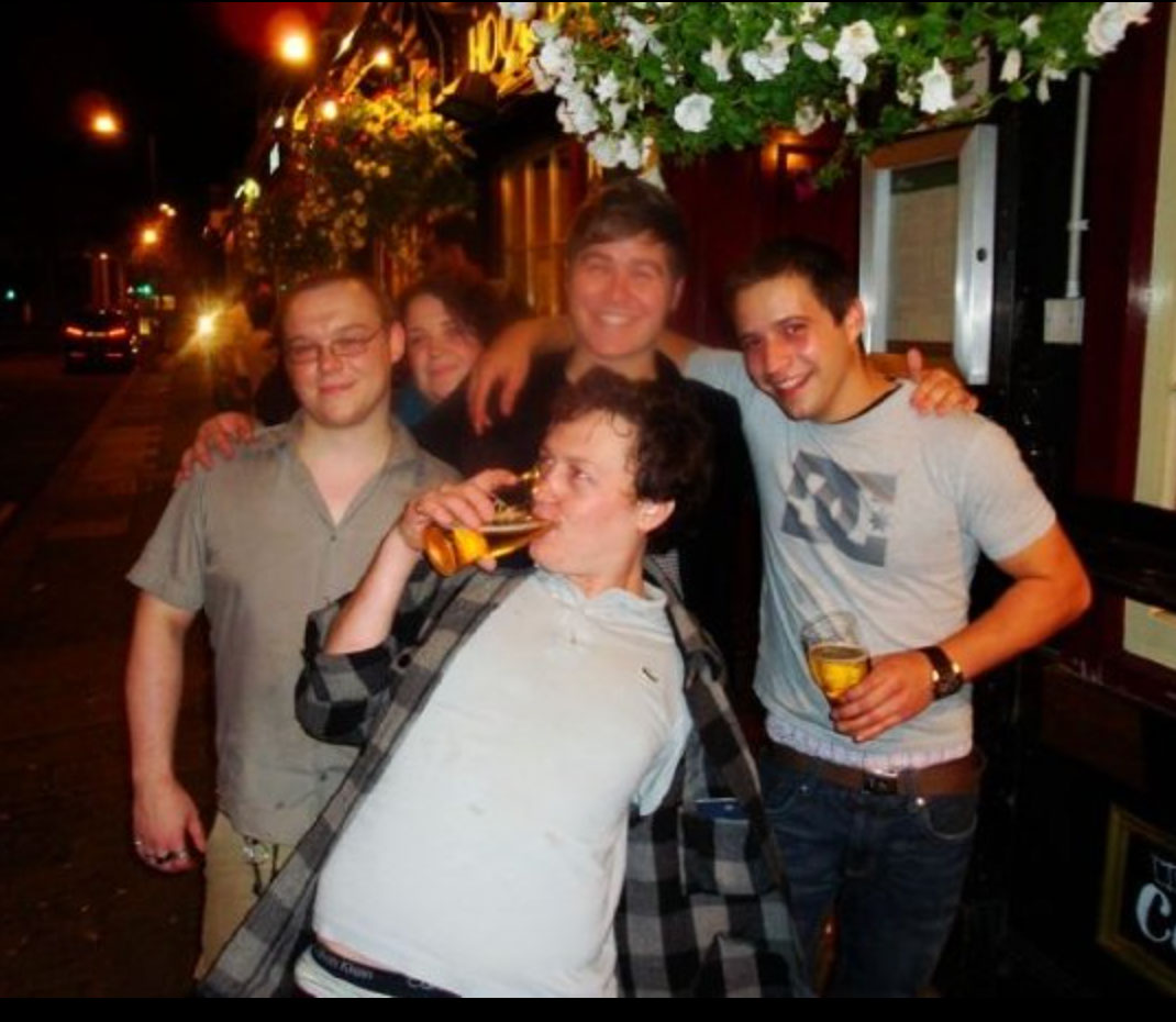 Me at 22, drinking